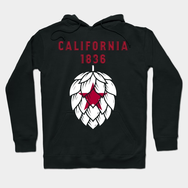 California State Flag 1835 - United States of Craft Beer Hoodie by Owl House Creative